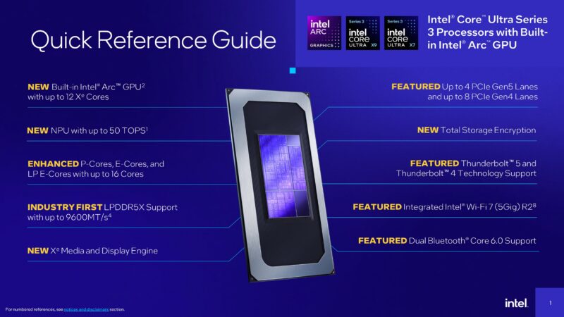 Intel® Core™ Ultra Series 3 Quick Reference Guide - Triple Blitz